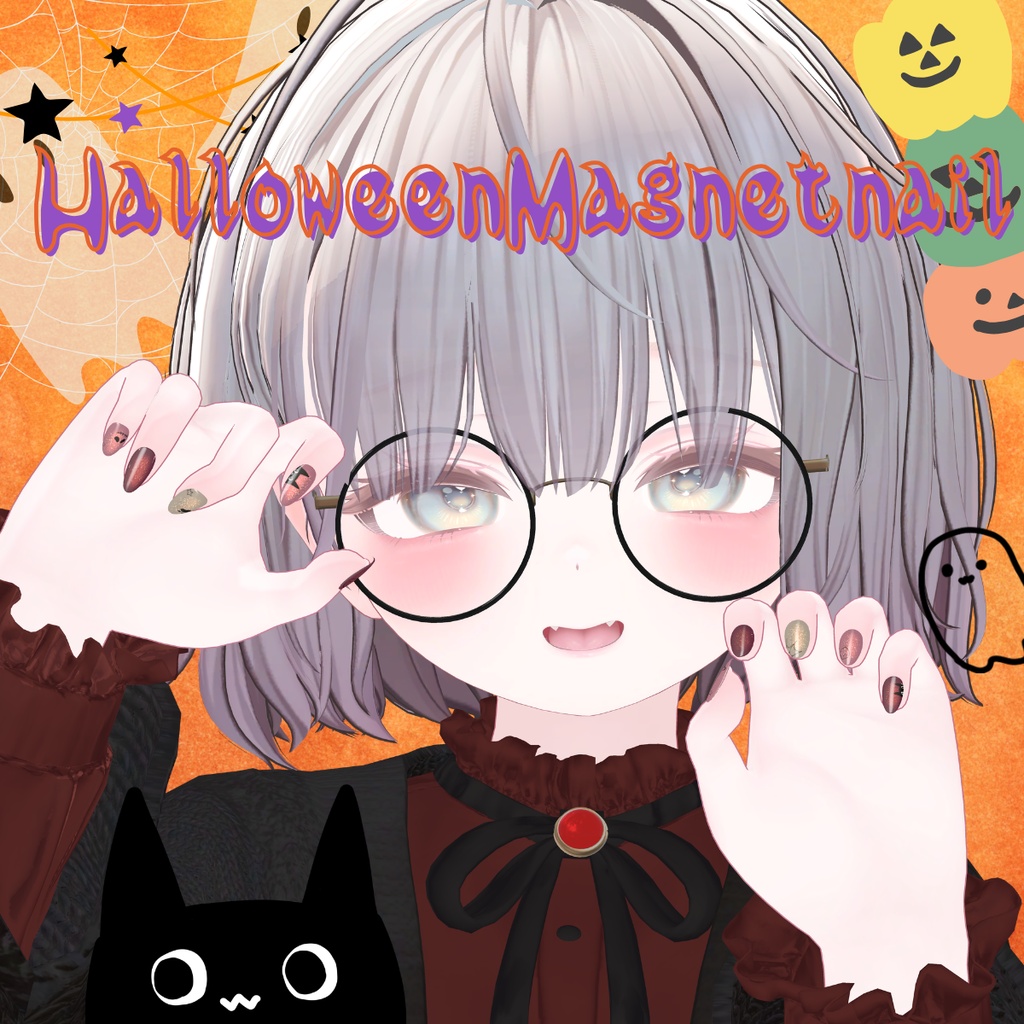 HalloweenMagnetnail【シンプルジェルネイル -Simple Gel Nail-用テクスチャ】