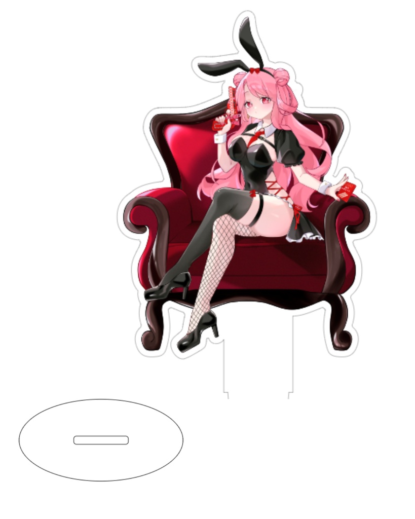 【数量限定アクリルスタンド】お嬢バニーの姿