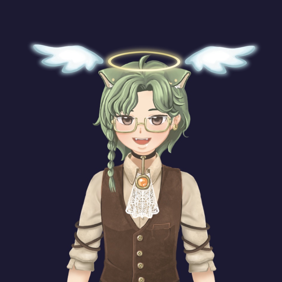 【Vtuber素材】天使光環/翅膀 【Vtuber向け】天使の翼【Vtuber Assets】Angel wings/halo