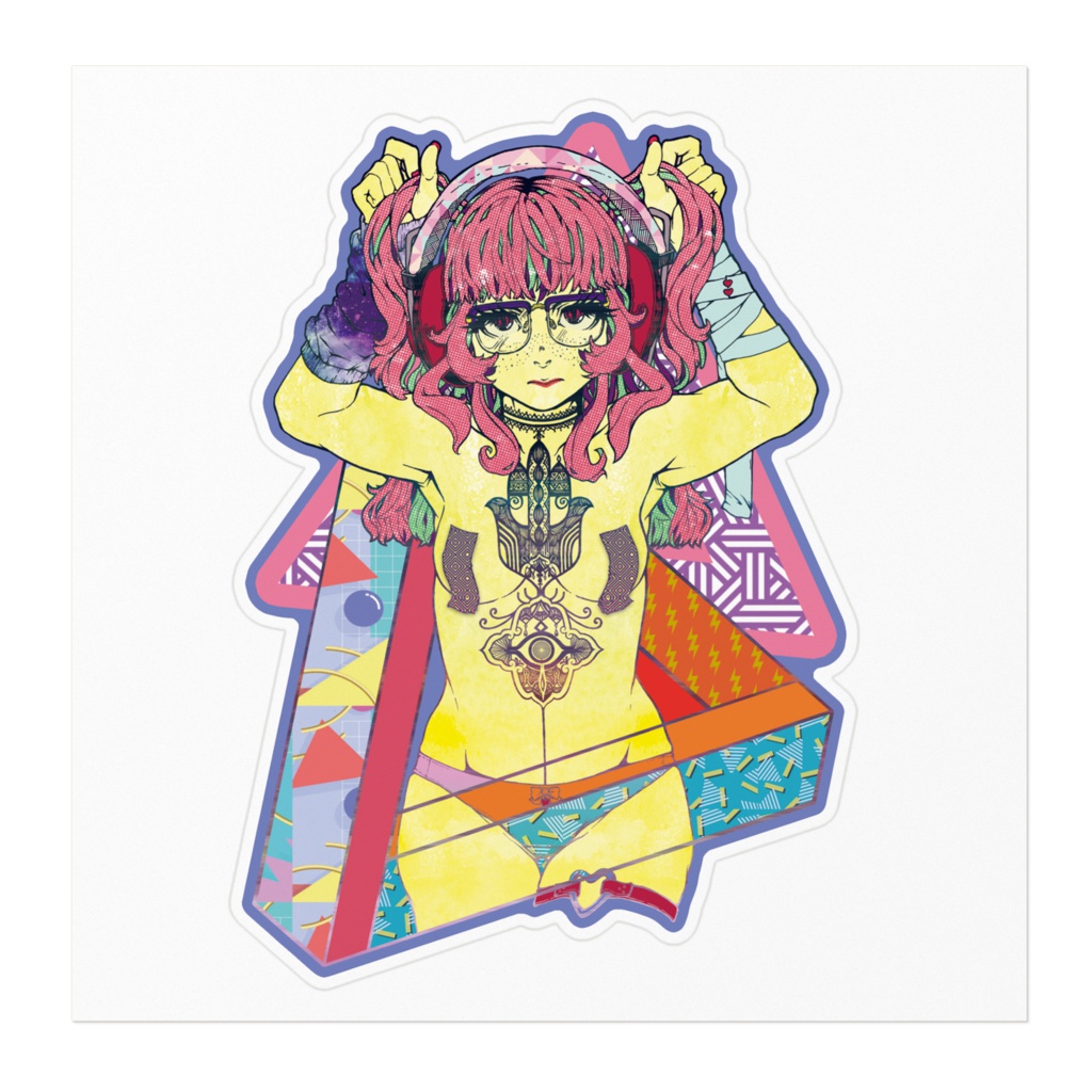 おなかさむいちゃん_ステッカー