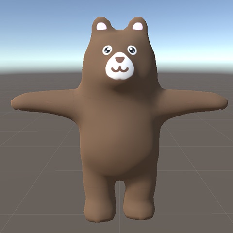 【3Dモデル】Unity用くまさんモデル