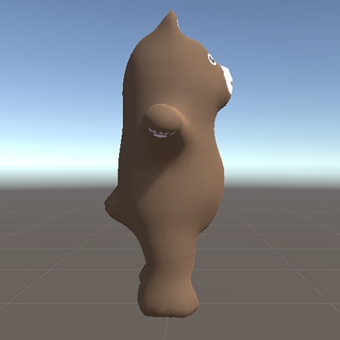 【3Dモデル】Unity用くまさんモデル
