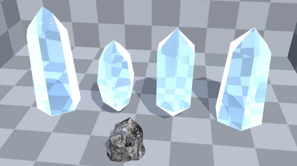 環境モデルセット Vol.2「水晶の洞窟」(Unity対応)