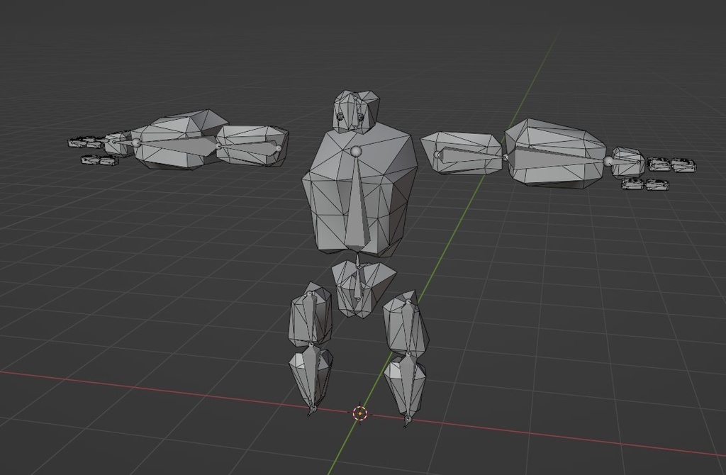 ローポリ ゴーレムモデル(Unity対応)