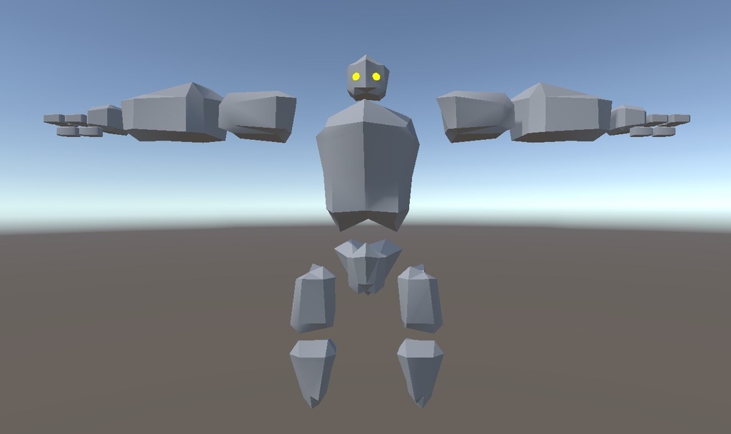 ローポリ ゴーレムモデル(Unity対応)