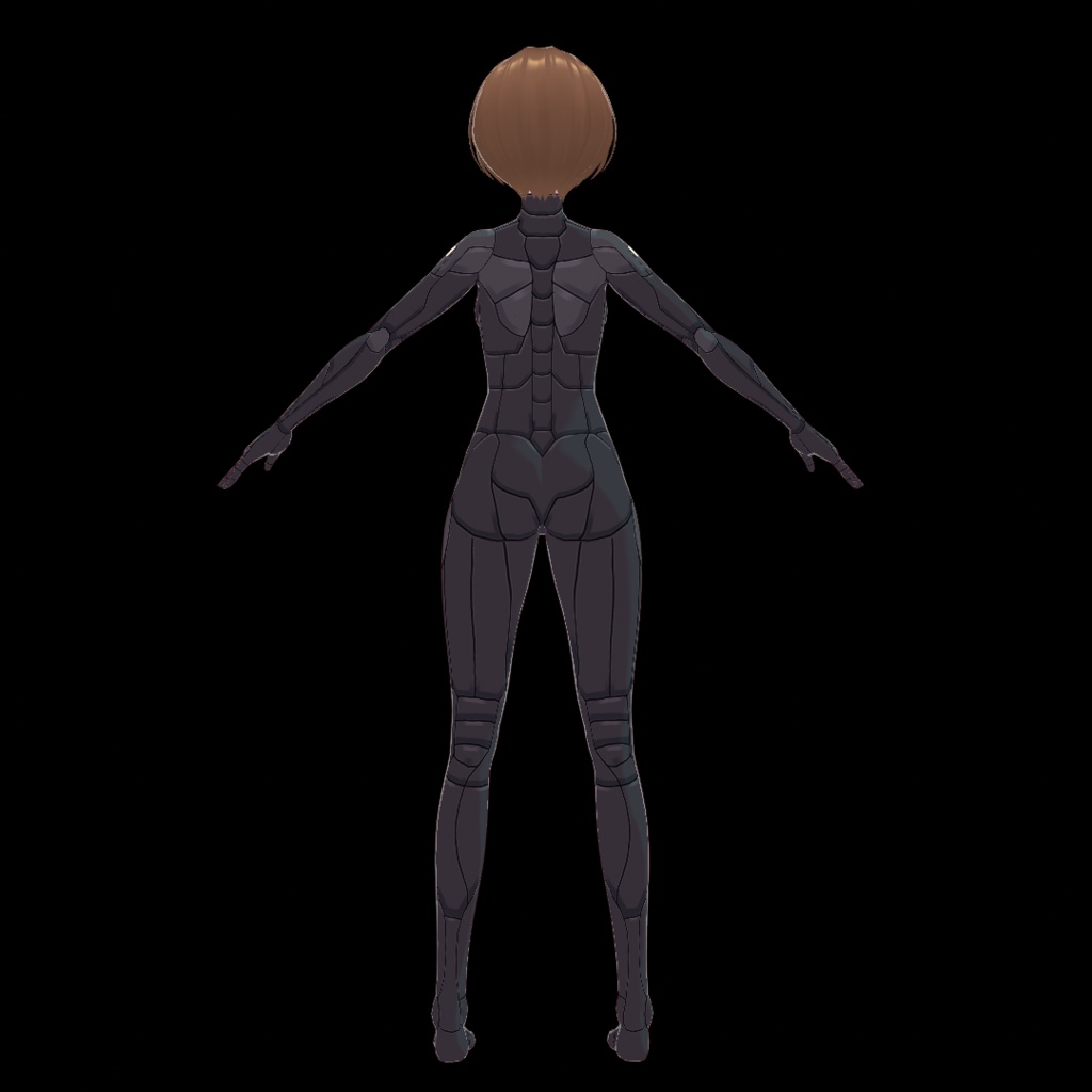 【VRoid用テクスチャ】SF風コンバットスーツ(女性用)