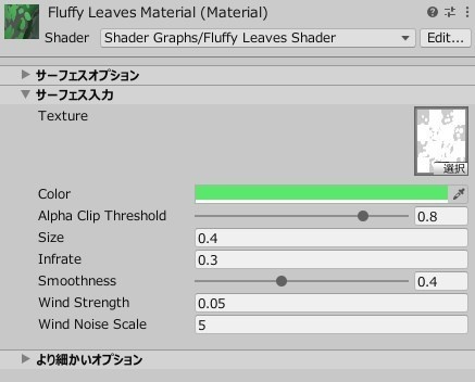 【Unity】「モフモフな木」セット(3Dモデル&URP用シェーダー)