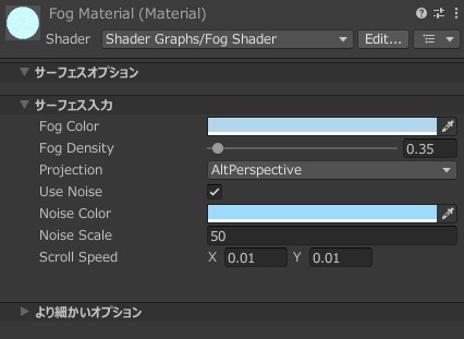 【Unity】URP用 フォグシェーダー