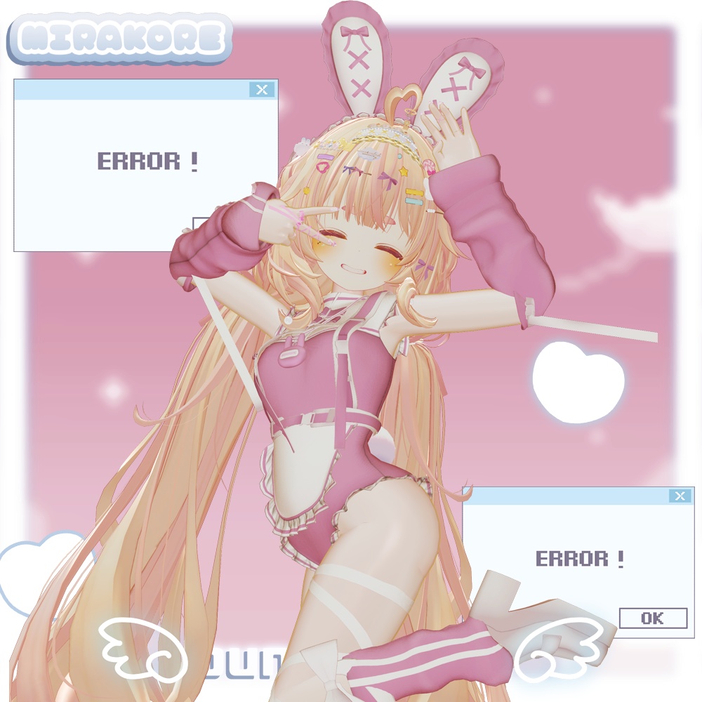 【9アバター対応】ɞ꒰აangelbunny໒꒱