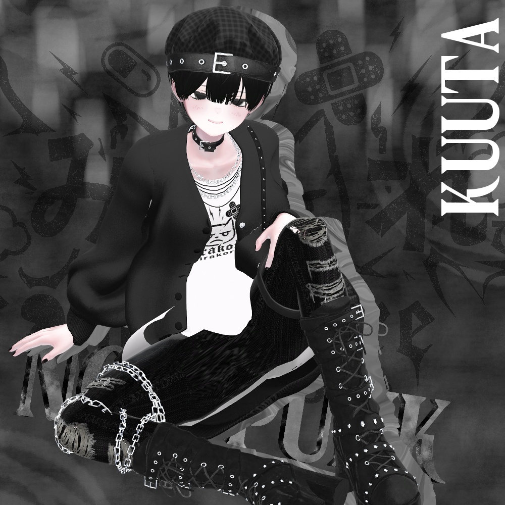 【12アバター対応】noir punk #mirakore