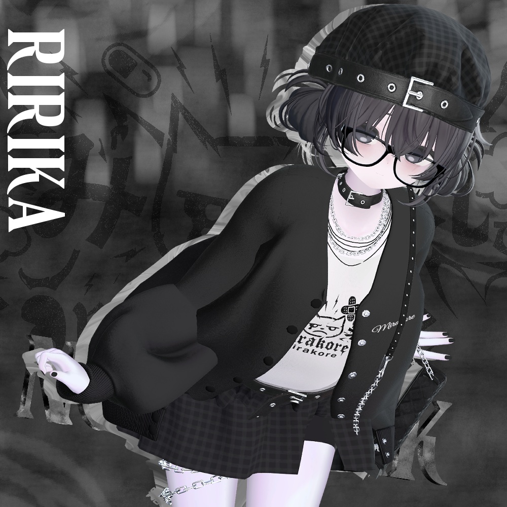 【12アバター対応】noir punk #mirakore