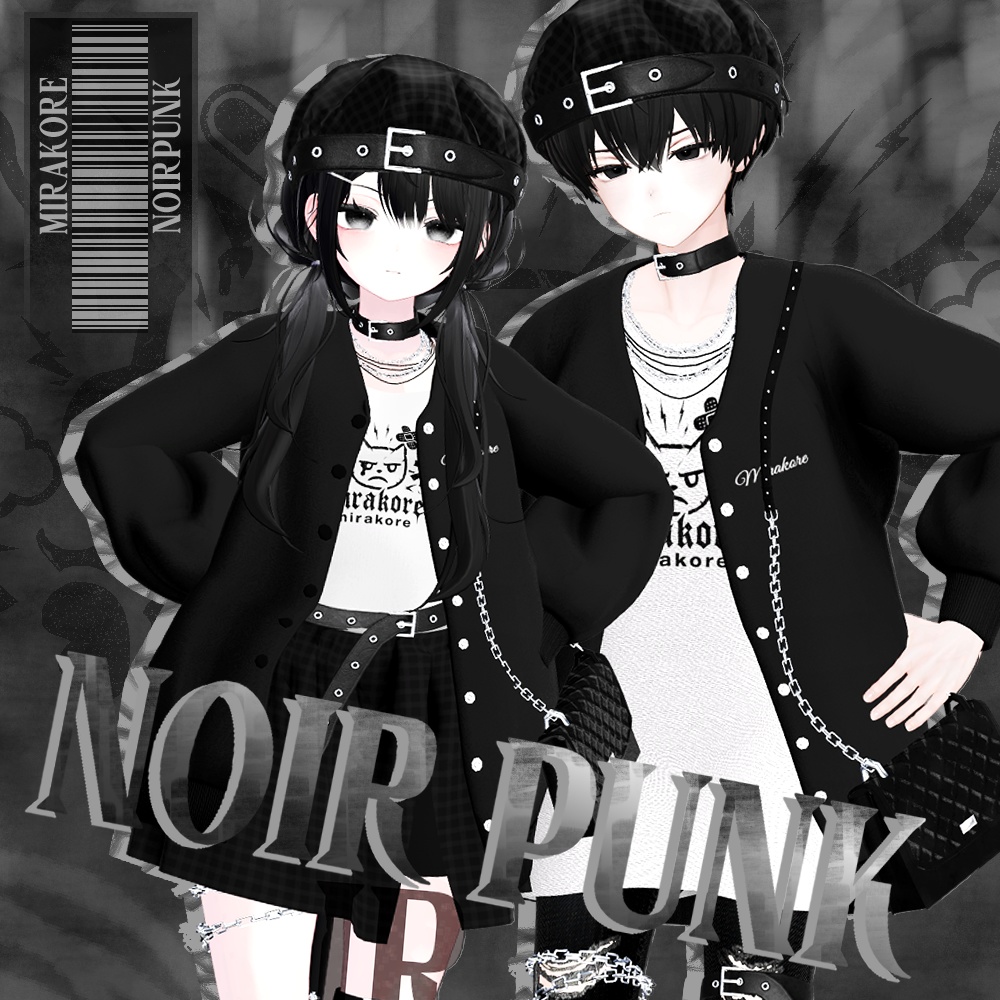 【１２アバター対応】noir punk #mirakore