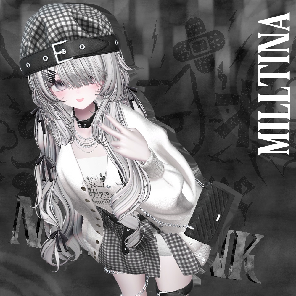 【12アバター対応】noir punk #mirakore