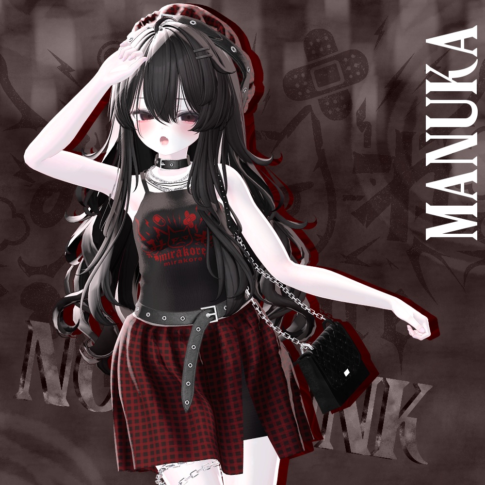 【12アバター対応】noir punk #mirakore