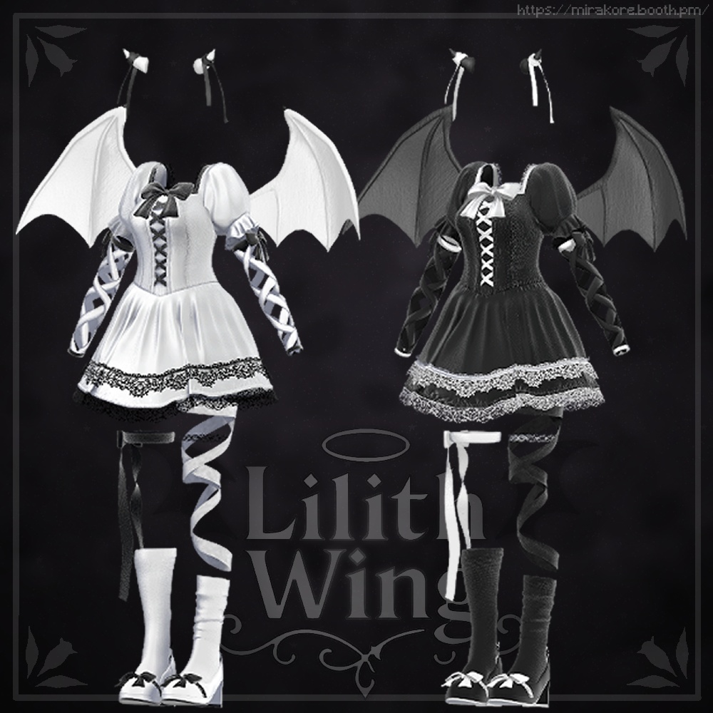 【12アバター対応】lilith wing #mirakore