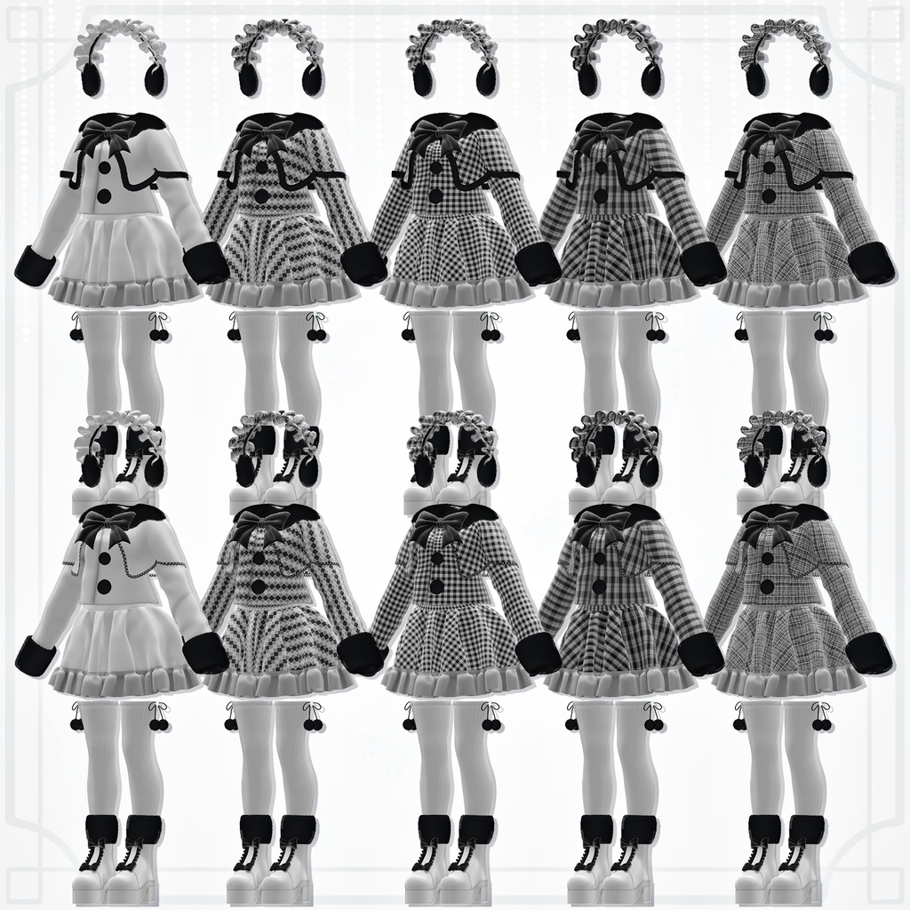 【14アバター対応】snow cherie #mirakore