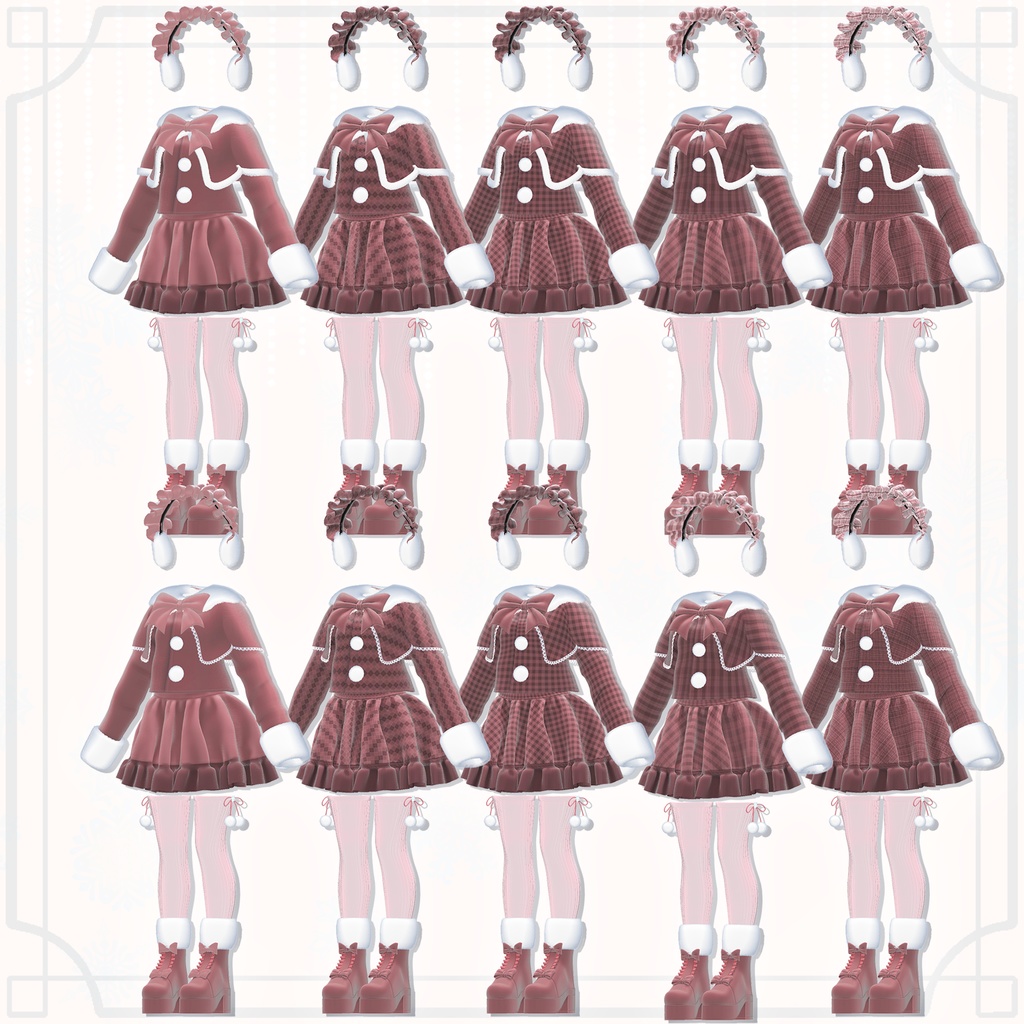 【14アバター対応】snow cherie #mirakore