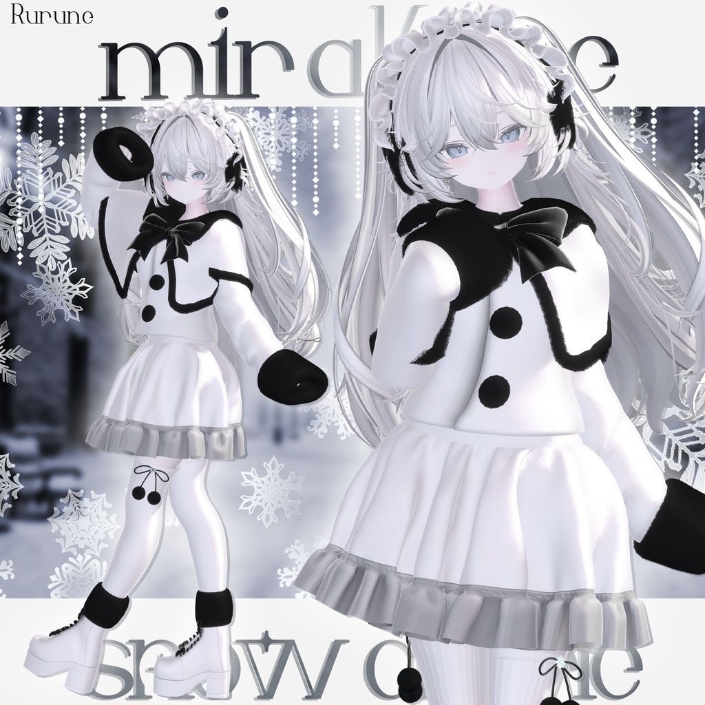 【14アバター対応】snow cherie #mirakore