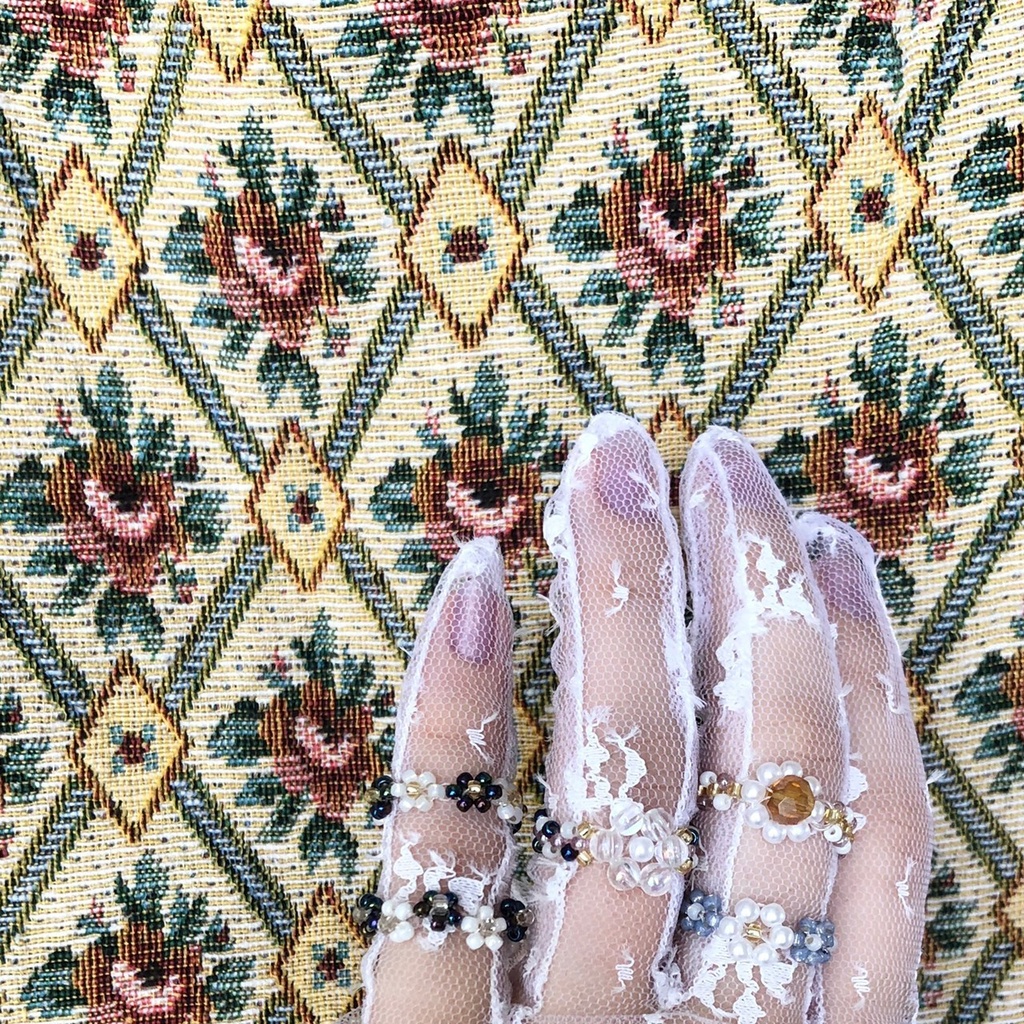 《flower dress Ⅰ》ビーズリング