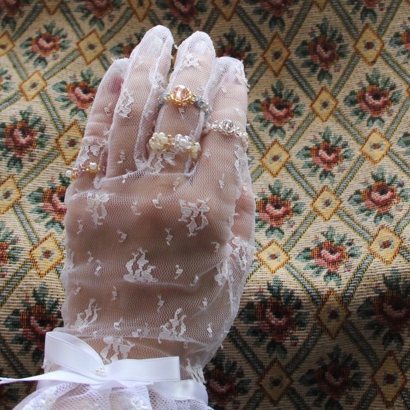 《flower dress Ⅱ》ビーズリング