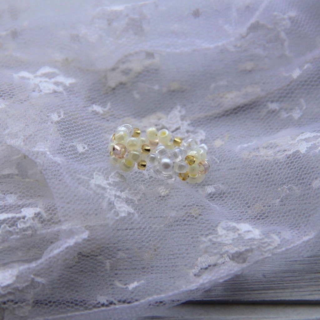 《flower dress Ⅱ》ビーズリング