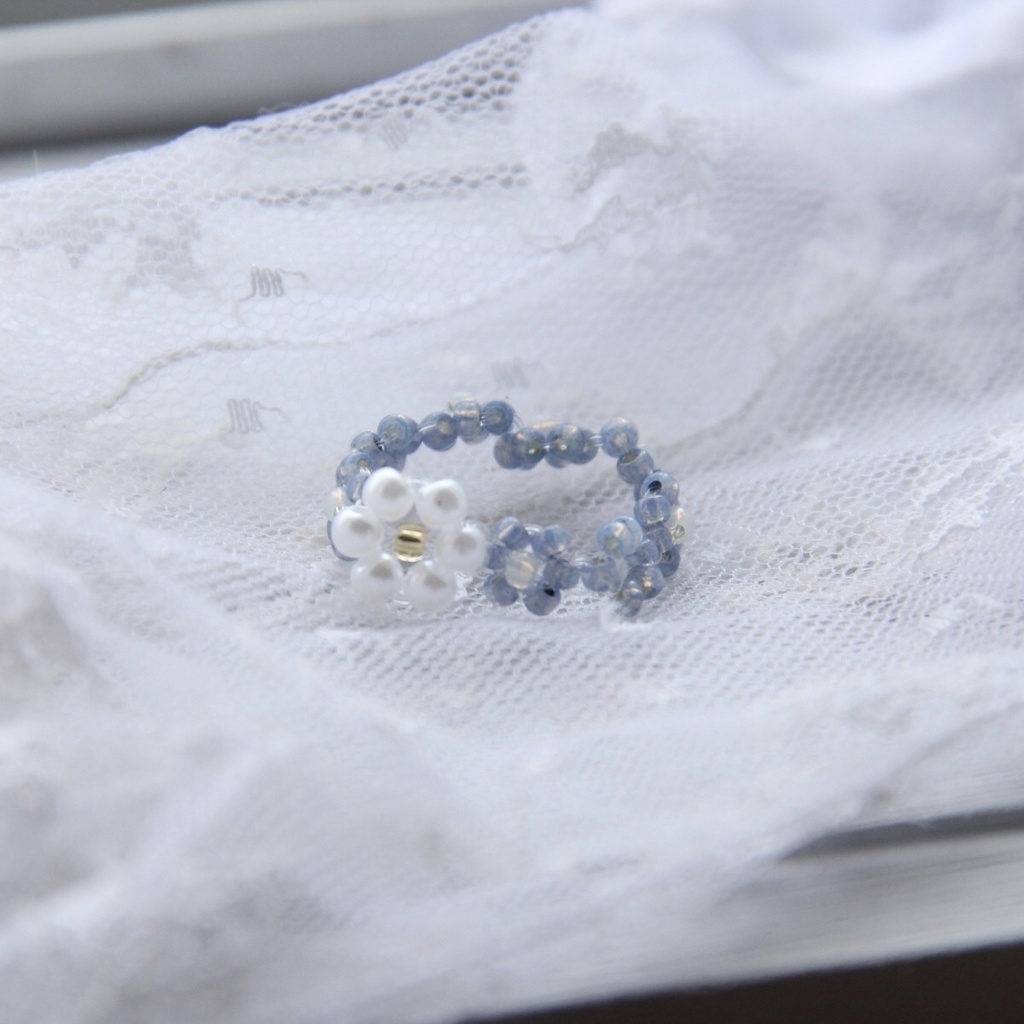 《flower dress Ⅴ》ビーズリング