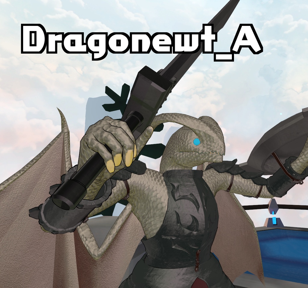 VRChat向け3Dモデル2点セット「Dragonewt A&B」(5月18日更新)