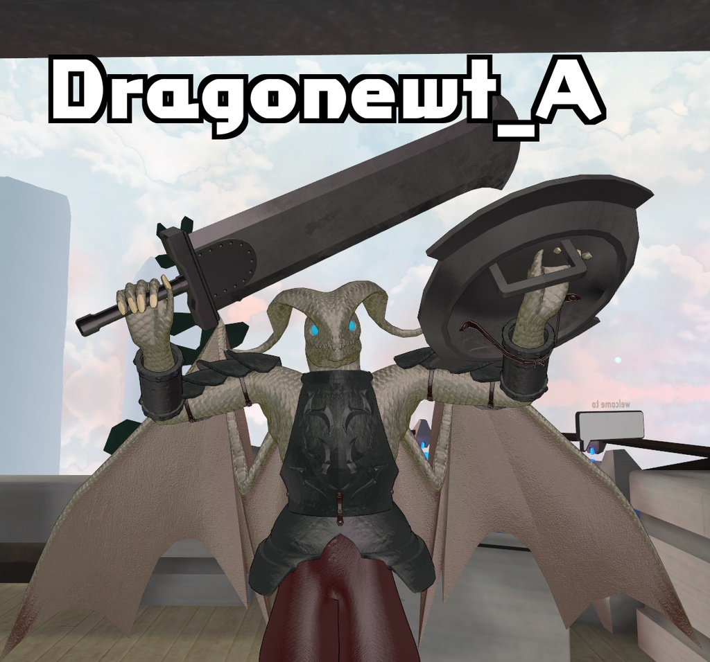 VRChat向け3Dモデル2点セット「Dragonewt A&B」(5月18日更新)