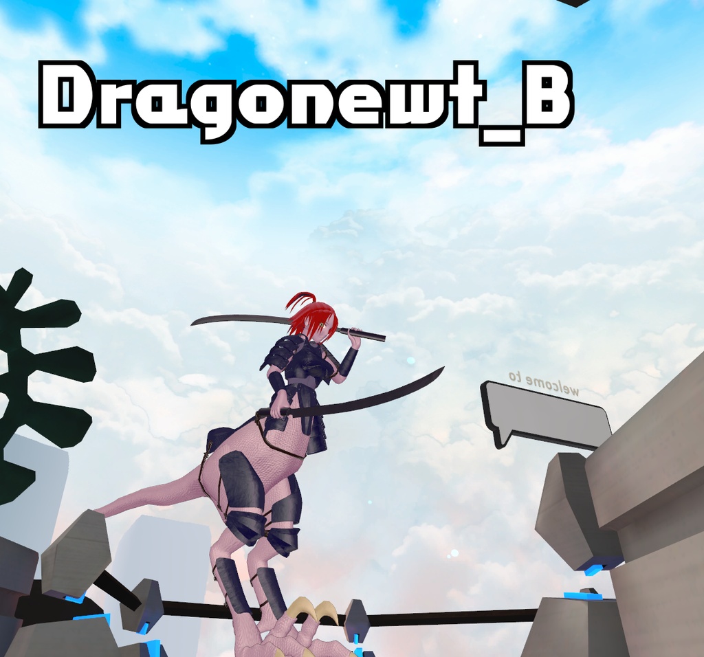 VRChat向け3Dモデル2点セット「Dragonewt A&B」(5月18日更新)