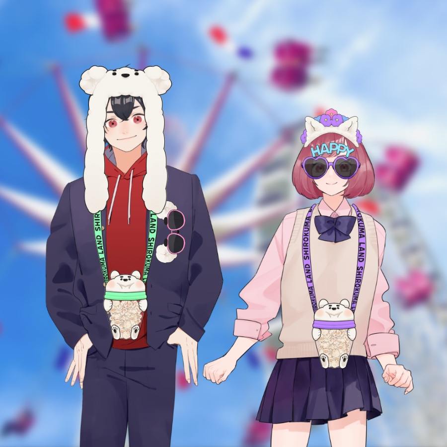 【装飾素材】遊園地ハッピーセット