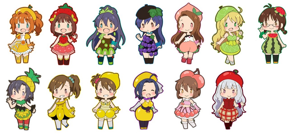 【アイマス】フルーツ衣装アクキー