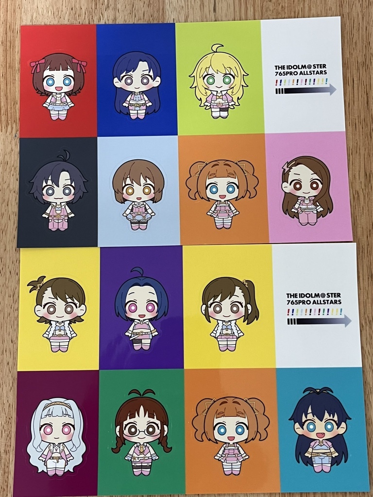 アイドルマスター 765AS 透明シール