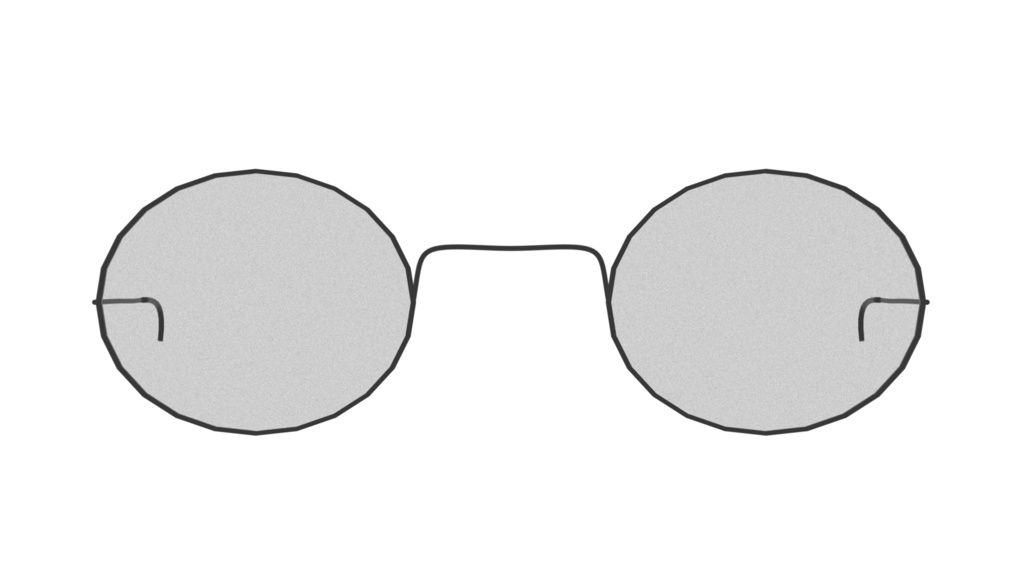 シンプルサングラス 3色セット【VRChat用3Dモデル】