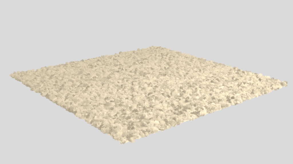 ふわふわ絨毯３Dモデル三色セット（ベージュ・グレー・ブラウン）