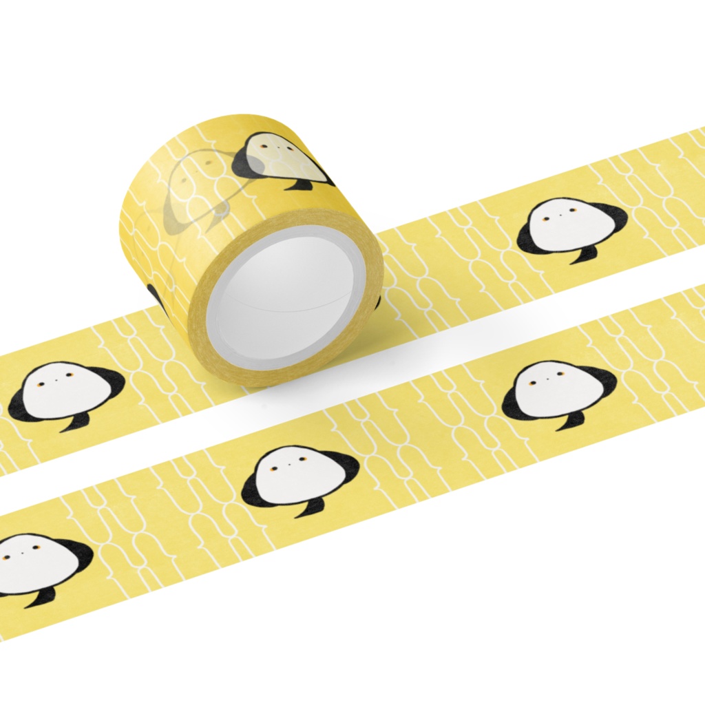 宇梟和秀ネクタイのシマエナガのマスキングテープ