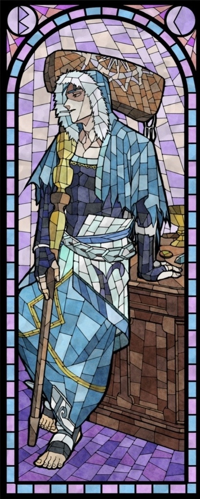 タロット風アクリルスタンド(キャスタークーフーリン)