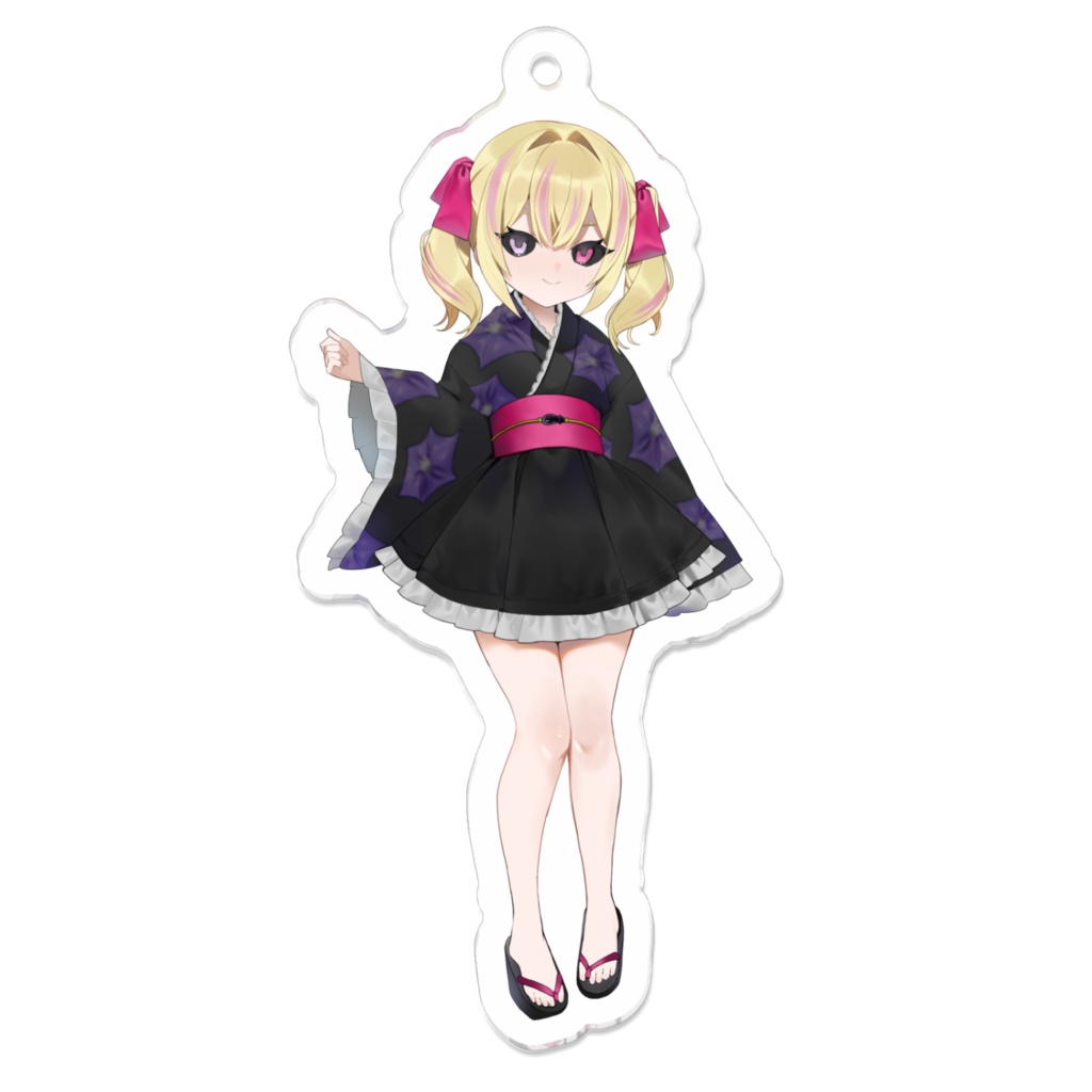 ろりなす(黒白目にっこり)アクリルキーホルダー