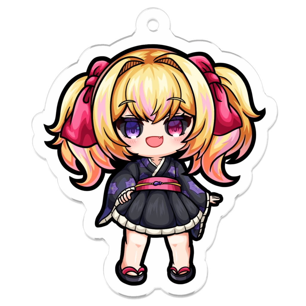 SDろりなす(黒白目笑顔)アクリルキーホルダー