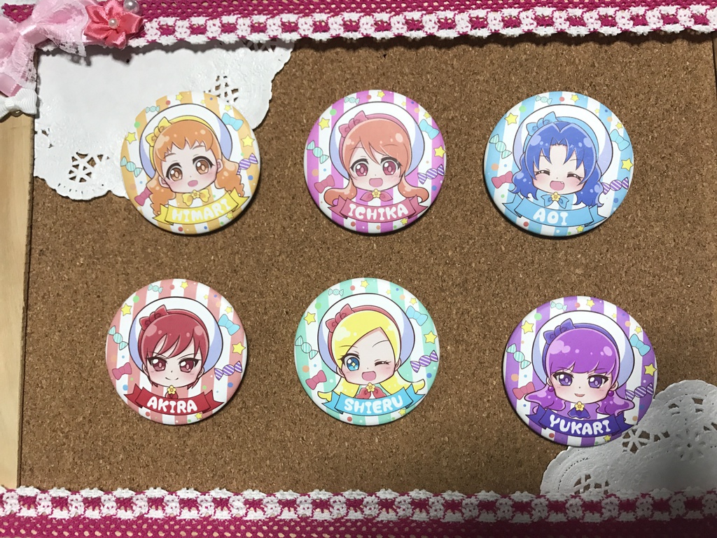 プリアラ 缶バッチ