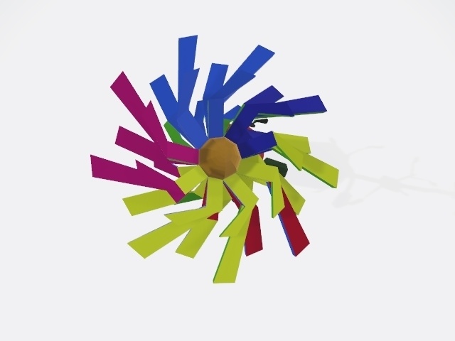 変な花(別名 機械花)