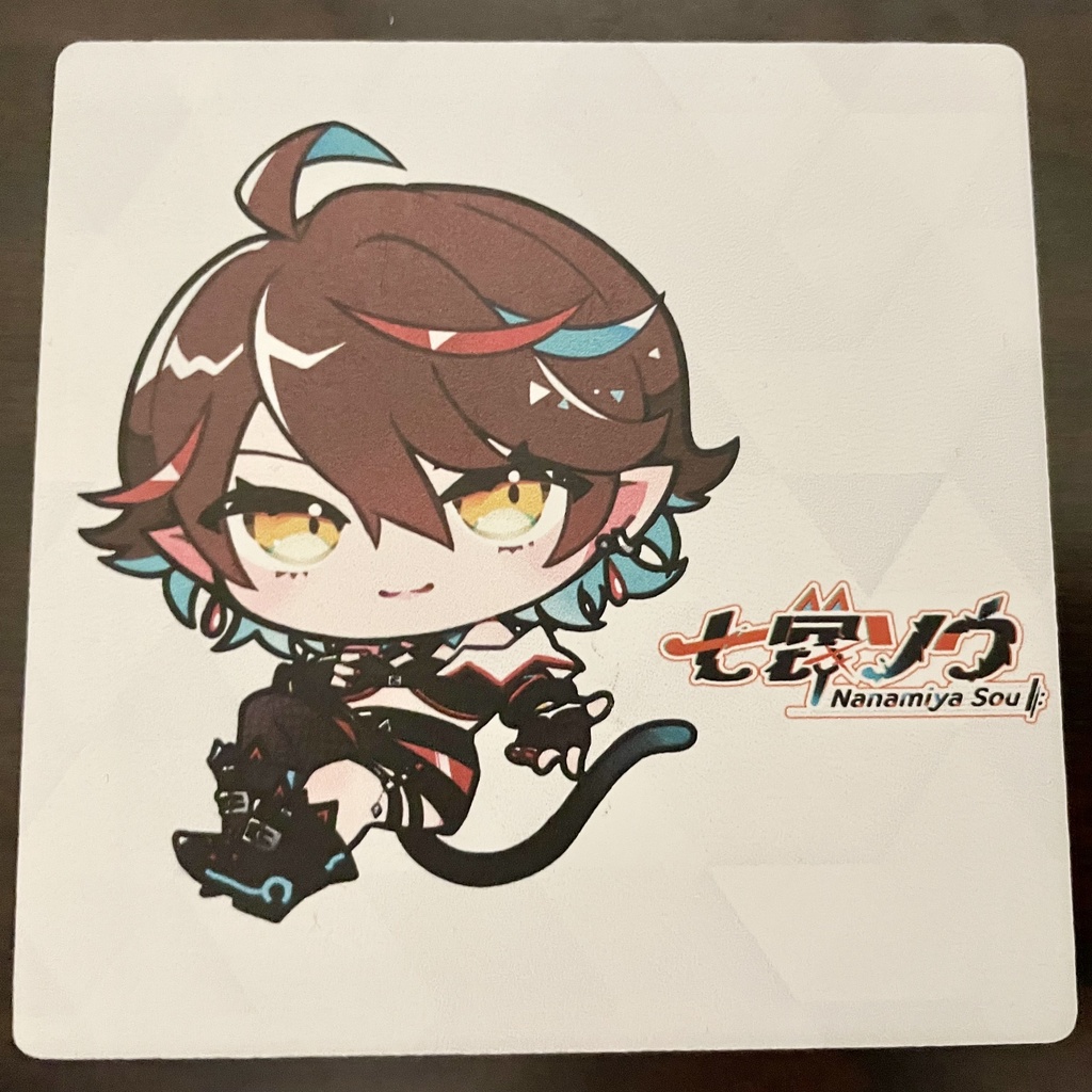 【オンデマンド販売】七宮ソウ ミニキャラ ロゴ コースター 角形 円形【On-demand Product】