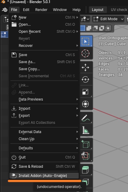 【Blenderアドオン】Clean Addon Installer (自動有効化機能付き)
