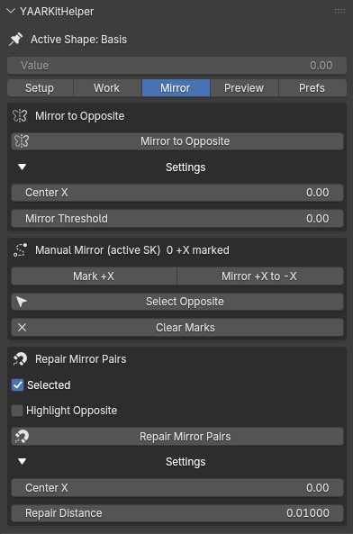 YAARKitHelper - Blender Addon for 52 ARKit Blendshapes (Perfect Sync)