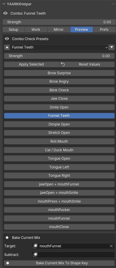 YAARKitHelper - Blender Addon for 52 ARKit Blendshapes (Perfect Sync)
