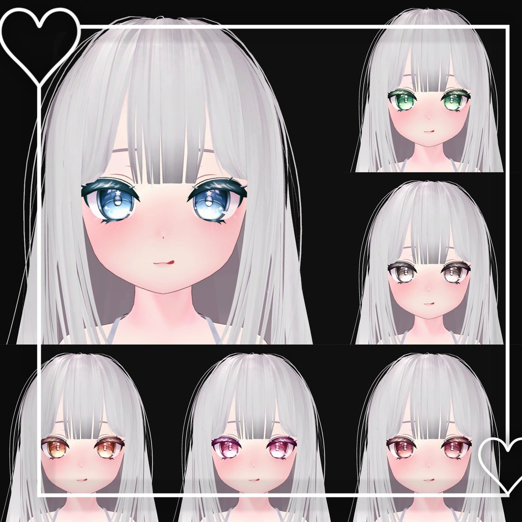 【めいゆん向け】目と肌テクスチャ