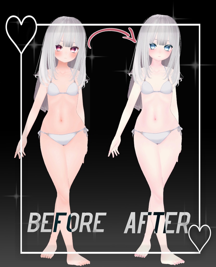 【めいゆん向け】目と肌テクスチャ