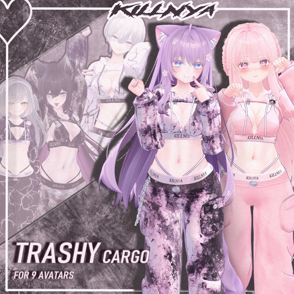 『９アバター対応』TRASHY CARGO 『セレスティア，森羅，萌，ライム，ラシューシャ，ソフィナー，ルーナリット，リーファ』