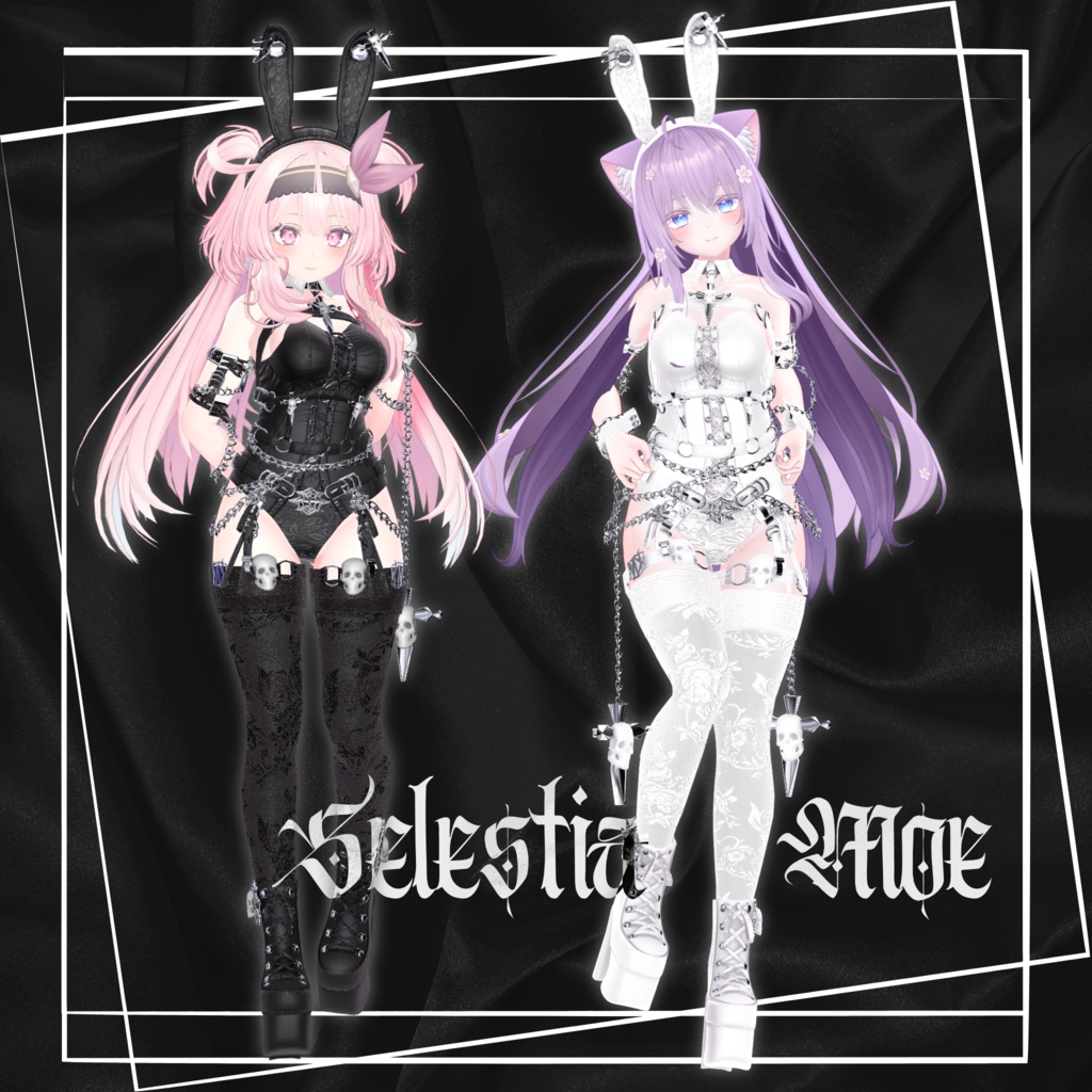 『7アバター対応』GOTHIC BUNNYGIRL