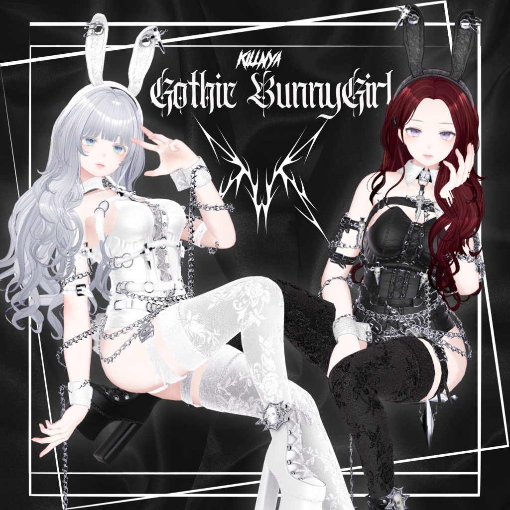 『6アバター対応』GOTHIC BUNNYGIRL