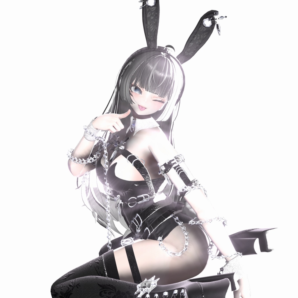 『7アバター対応』GOTHIC BUNNYGIRL
